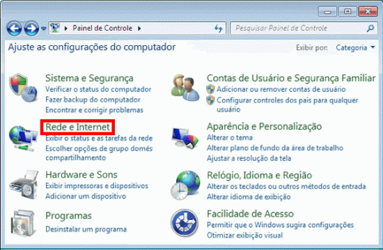 Faca do computador com Windows 7 um ponto de acesso Wi-Fi
